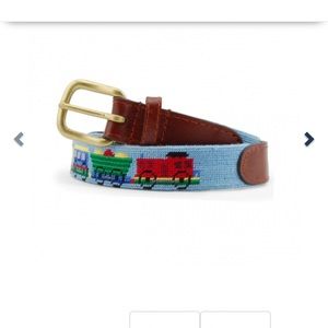 Smathers & Branson Youth needlepoint train belt